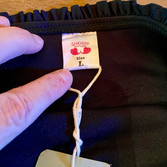🏖️SHEKINI Ruched/Smocked High Waisted Swim Bottom🏖️ NWT - Picture 8 of 14